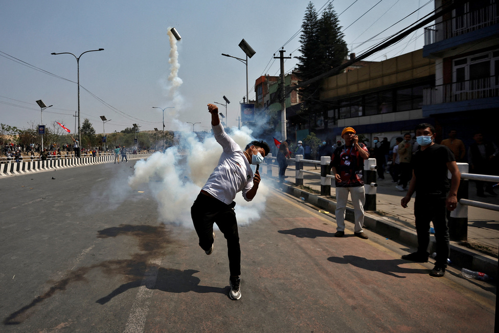 tüntetés Nepálban