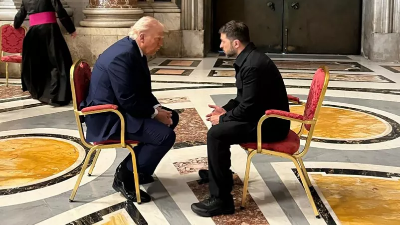 trump-es-zelenszkij Trump és Zelenszkij