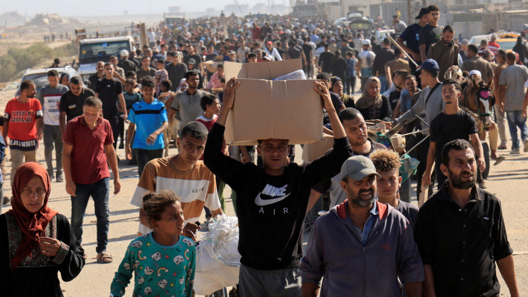 gázai élelmiszerosztás