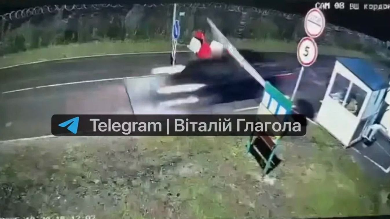 határon áttörve menekült