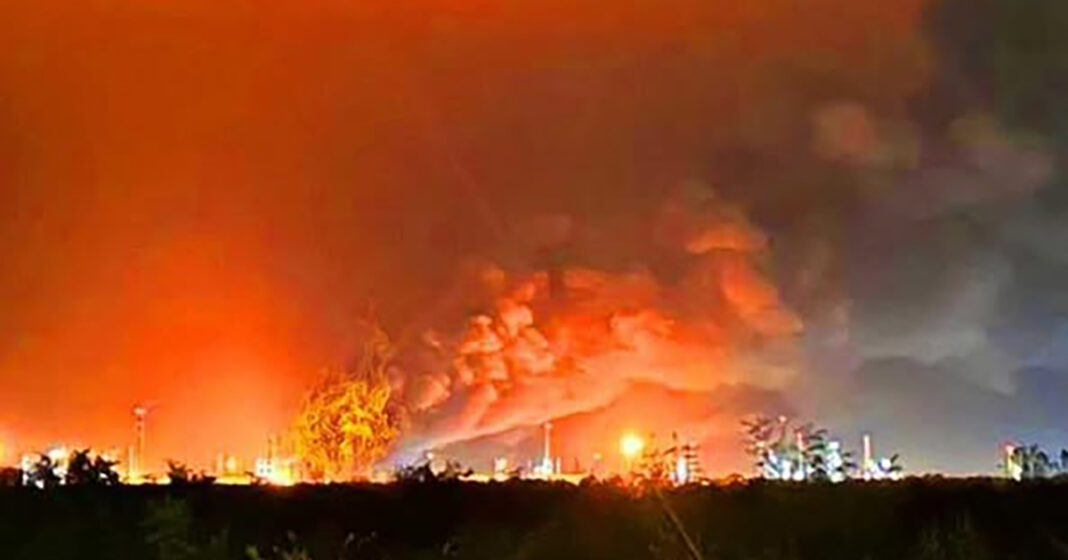 százhalombattai tűz