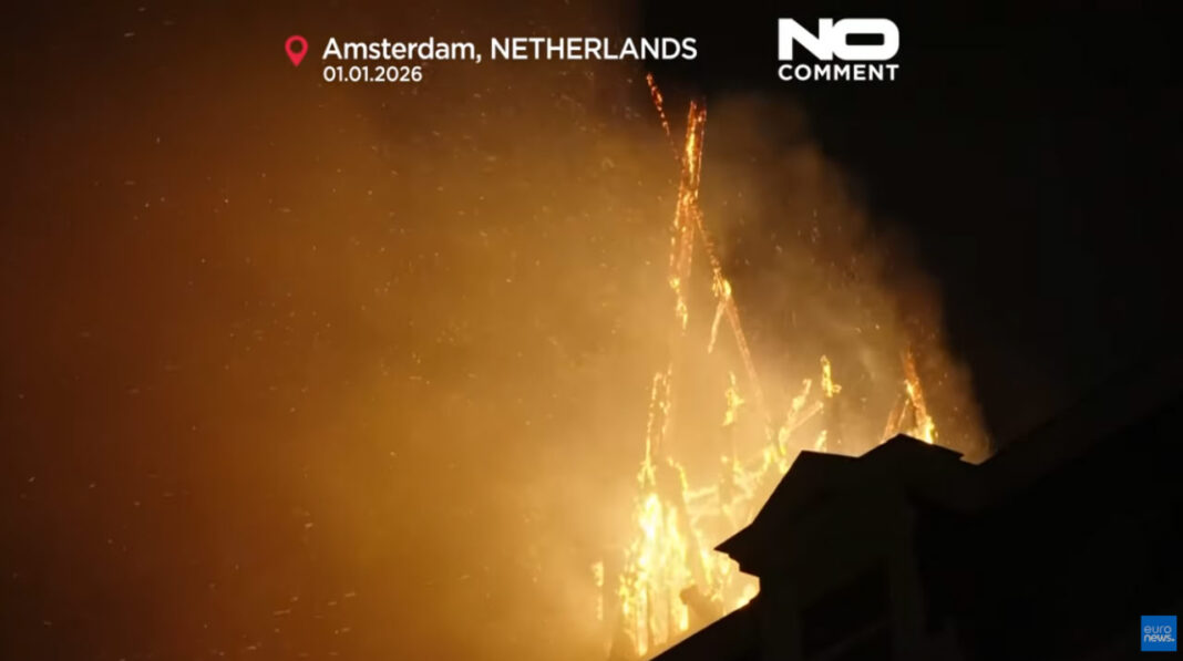 amszterdam leégett templom