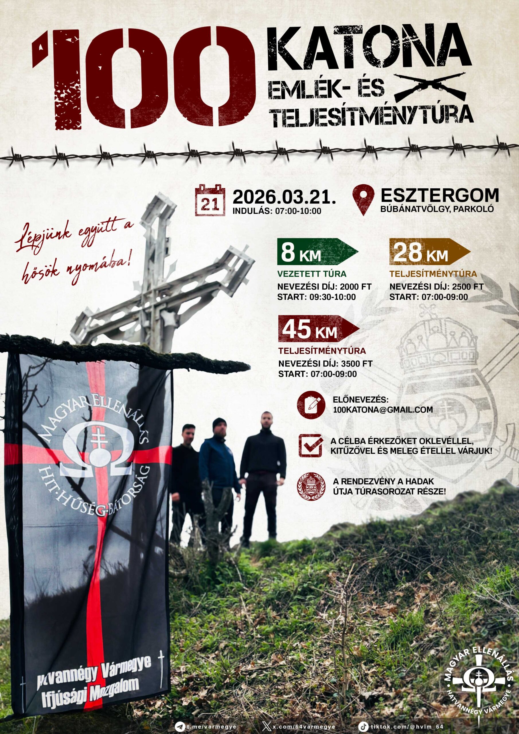 100 katona 2026 plakat